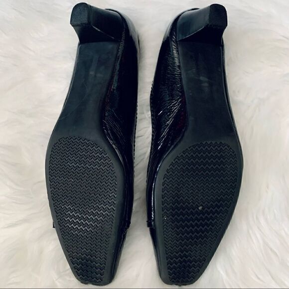 Karen Scott Black Patent Leather Heels Size 7.5M - Picture 8 of 13